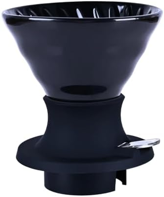 Creative Design Ceramics Soaking Adjustable Pour Over Coffee Dripper Filters(Black) by Unknown