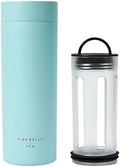 Firebelly Tea, Travel Tea Infuser Mug with Strainer, Insulated Tumbler for Loose Leaf Tea or Coffee, Leakproof Bottle for Hot or Iced Drinks, Stainless Steel Thermos with Lid, Mer by FIREBELLYTEA