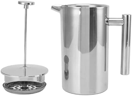 Stainless Steel Insulated Coffee Press with Screens, French Press Coffee Tea Maker, Dishwasher Safe, Double Wall Teapot Hand Brewed Insulated Caffettiere for Good Coffee and Tea(800ML) - Image 7