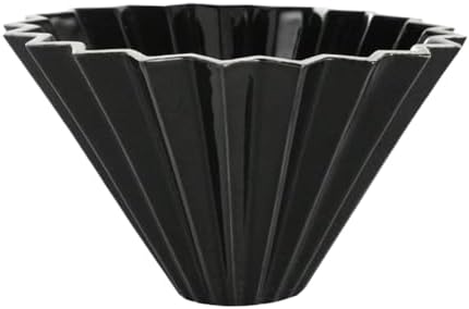 Ceramic Coffee Filter, Origami Cone Style Pour Over Dripper Reusable Hand Brewed For Home Cafe(White,14cm) - Image 2
