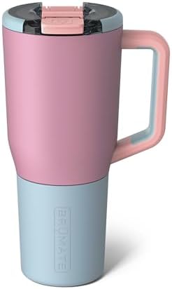 BrüMate Müv - 35oz 100% Leak Proof Insulated Coffee Mug with Handle & Lid - Stainless Steel Coffee Travel Mug - Double Walled Coffee Cup (Eclipse) by Br%C3%BCMate