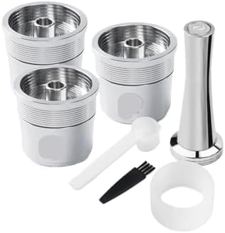 Stainless Steel Refillable Coffee Maker Filter,Coffee Capsule Pod，Compatible With Illy，X7.1 Y5 Mahine(3pc-TI-TFQ) by Unknown