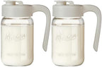 32 oz Glass Pitcher with Lid, 1 Quart Mason Jar Pitcher with Lid Airtight, Breast Milk Storage for Fridge, Ideal for Cold Brew Coffee, Iced Tea, Sun Tea, Juices by spreccio