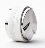 CREMA Coffee Products 53.3mm Hand Tamper & Coffee Distributor | Compatible with Breville Portafilters | Double-Sided, Adjustable Depth Tool | Made with Durable 304 Stainless Steel | White - Image 2
