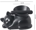 Cute Cat Coffee Knock Box Espresso Machine Accessories Small Coffee Dump Bin for Home and Office (Knock Box and Tamper Mat) - Image 4