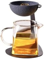 Ceramic Coffee Dripper – Reusable High-Density Paperless Steeper For Tea & Coffee, Compatible With Rotary Filter Holder Set ceramic coffee dripper(Square Cup) - Image 4