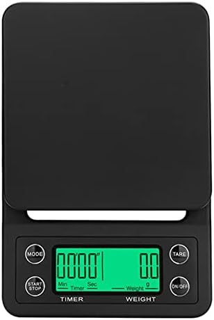 Digital Coffee Scale for The Pour Over Coffee Maker Rechargable Coffee Scale with Timer Kitchen Scale for Baking ABS(Black 5kg 0.1g) - Image 3