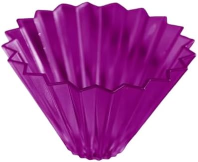 Ceramic Coffee Filter Cup Reusable Filters With Wood Stand Funnel Dripper Cake Accessories(Purple) by Unknown