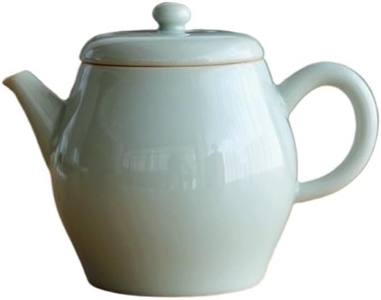 Small Ceramic Teapot Single Pot Filter Ball Hole Retro Handmade Tea Kung Fu Set by Unknown