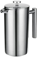 stovetop Kettle Tea pots for Stove top Whistling Tea Kettle Tea Pot 3.5 Liter 304 Stainless Steel French Press, Coffee Maker with Filter, Double Insulated Tea Maker.(Color:8L) by Unknown