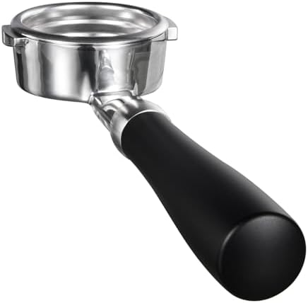 SANTOW 58mm Bottomless Portafilter for E61 Group Head, Naked Espresso Portafilter Compatible with ECM Rocket Sanremo Synesso Slayer VBM Machines, Black Anodized Aluminum Handle - Image 2