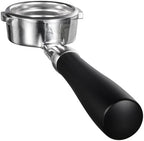 SANTOW 58mm Bottomless Portafilter for E61 Group Head, Naked Espresso Portafilter Compatible with ECM Rocket Sanremo Synesso Slayer VBM Machines, Black Anodized Aluminum Handle - Image 2