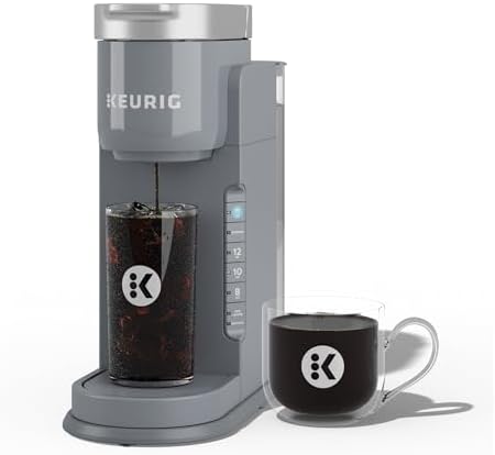 Keurig K-Iced Coffee Maker, Single Serve K-Cup Pod Iced Coffee Maker, With Hot and Cold Coffee Capabilities, Brews Any K-Cup Pod, Gray by Keurig