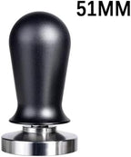 Calibrated Espresso Coffee Tamper 30lb Spring Loaded Elastic Coffee Tamper Aluminum/Wooden Stainless Steel Coffee Powder Hammer(Black Tamper-51mm) - Image 2