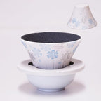 COFIL Fuji Four Seasons Ceramic Filter with Server and Saucer, Snow (Winter) by Unknown