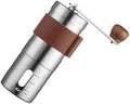 Manual Coffee Grinder Portable Hand Coffee Mill 304 Stainless Steel Burr Adjustable Grind Setting for Home, Office, and Travel Brewing by JEWEDECO