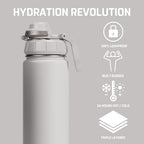 Vesmoon Vessence 24 Oz Stainless Steel Tea Infuser Bottle for Loose Leaf Tea, Water, Herbs, Fruits - Triple Layered Insulated, Leak Proof Bottle with Lid and Clip Handle - 24 Hours Hot/Cold - Image 2