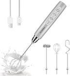 YUSWKO Handheld Milk Frother Wand for Coffee, Rechargeable Electric Whisk by YUSWKO