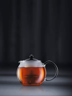 Bodum Assam Tea Press with Glass Handle and Coloured Plastic Lid, 1.0 L/34 oz - Black - Image 2