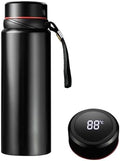 60 oz Smart Water Bottles with Digital Temperature Display Coffee Tea Infuser Bottle LED Thermal Cup Double Walled Vacuum Insulated Stainless Steel Flask Leak Proof Travel Mug Keep Warm (black) by Unknown