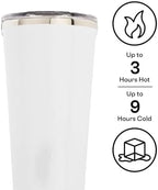 Corkcicle Insulated Tumbler with Sliding Lid, 24 oz, Brick - Image 2