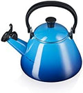 Le Creuset Kone 401010222000000 Kettle with Whistle, Enamelled Steel, 1.6 L, Azure by LeCreuset