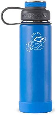 Personalized Vacuum Triple Insulated Sport Water Bottle Thermos -Stainless Steel Triple Wall Thermos with Lid & Strainer | Custom Laser Engraved 44 Options | Hot & Cold Drink Use 20 oz (Blue-Custom) by PRINTSUPREMACY