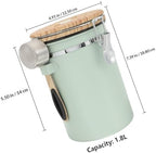 Veemoon 1.8l Stainless Steel Coffee Canister Airtight Storage Holder - Image 2