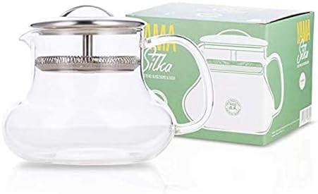 Yama Sitka 12oz Sitka Glass Teapot with Built-in Mesh Filter, Dishwasher Safe, Ideal for Loose Leaf Tea, Dishwasher Safe - Image 5