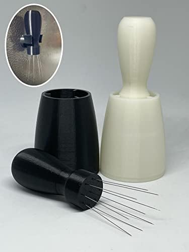 ESPRESSO COFFEE STIRRER, WDT TOOL, ESPRESSO COFFEE DISTRIBUTION TOOL WITH STAND AND MAGNETIC HOLDER, 9 PRONG NEEDLES NOT POINTED - Image 2