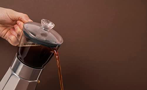 La Cafetière Verona Glass Espresso Maker, Chrome, 6 Cup, Gift Boxed - Image 5