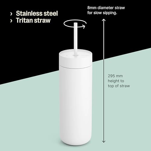 Fellow Carter Cold 20 oz Ceramic Lined Insulated Tumbler with Straw Lid - Image 4