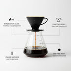 Borosilicate Glass Coffee Server Carafe with Measurement Markings for Pour Over Brewing - Image 5