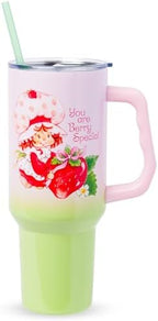 Silver Buffalo Strawberry Shortcake Vintage, Stainless Steel Tumbler, 40oz by SilverBuffalo