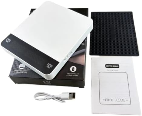 Coffee Scale, Mini Digital Balance 3kg 0.1g with Insulation Mat by Unknown