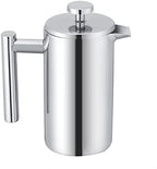 CHICIRIS 350ML Stainless Steel French Press Coffee Maker, Double Wall Insulated Tea Pot with Precision Filter, for Home Office Coffee House - Image 4