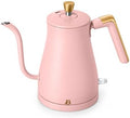 Beautiful Electric Gooseneck Kettle, 1 Liter, 1200W, Stainless Steel Interior, Fast Boil, Precision Pour Spout, Auto Shut-Off & Boil-Dry Protection (Pink) by Unknown