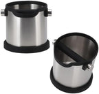 Stainless Steel Coffee Knock Box 1800ML Capacity Non-Slip Base Coffee Grounds Bucket Container for Coffee Shops Bars Kitchens by Unknown