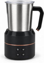 4-in-1 Electric Milk Frother, 8.5 oz Automatic Steamer, Black by Minervor+kitchen+ware