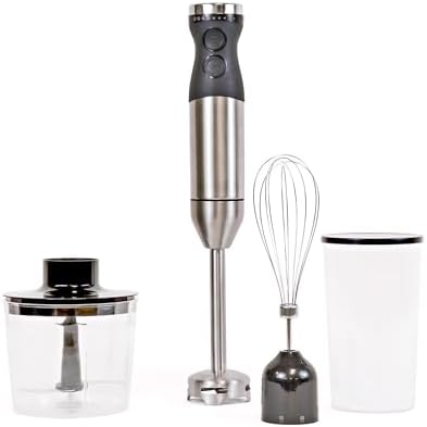 Kenmore Immersion Blender - Handheld Stick Mixer, Electric Hand Blender with Stainless Steel Shaft, Whisk, Variable Speed for Smoothies, Milkshakes, Baby Food, Puree, Batidora de Inmersión by Koolatron