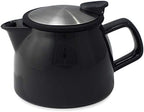 FORLIFE Bell Ceramic Teapot with Basket Infuser, 16-Ounce/470ml, Black Graphite by Unknown