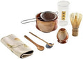 8PCS Matcha Set With Ceramic Bowl Whisk Teaspoon Sets Tea Lovers Gifts Tea-making Tools Accessories(8-piece set B) by Unknown