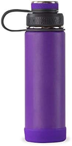 Personalized Vacuum Triple Insulated Sport Water Bottle Thermos -Stainless Steel Triple Wall Thermos with Lid & Strainer | Custom Laser Engraved 44 Options | Hot & Cold Drink Use 20 oz (Purple-Plain) by PRINTSUPREMACY