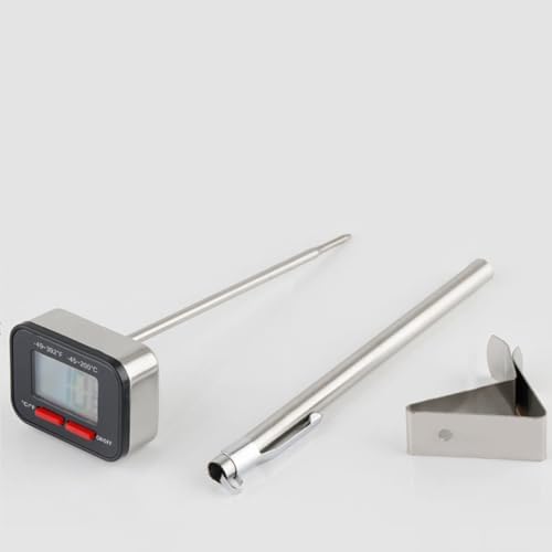 Digital Milk Thermometer for Coffee and Milk, Stainless Steel - Image 6