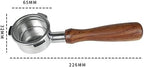 AD-54MM Stainless Steel Coffee Machine Bottomless Filter Holder Portafilter Wooden Handle Professional Accessory - Image 2
