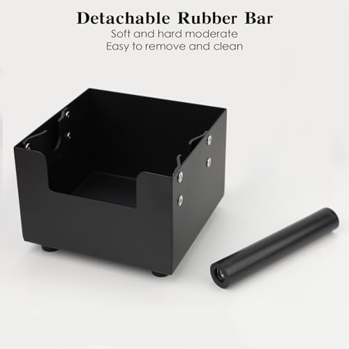 Espresso Knock Box, Stainless Steel Coffee Bag Container, With Steel Bracket And Noise Reducing Rubber Ring (M) - Image 5