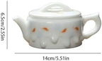 Tea Kettle Home High-end White Porcelain Teapot Creative Hand-painted Kung Fu Tea Set Teapot Ceramic Tea Infuser - Image 2