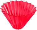Ceramic Coffee Filter Cup Reusable Filters With Wood Stand Funnel Dripper Cake Accessories(Red) by Unknown