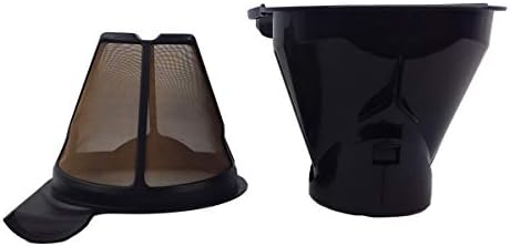 New Washable Permanent Reusable Coffee Filter Replacement with Filter Holder Set for Ninja 103KKW090 by Unknown