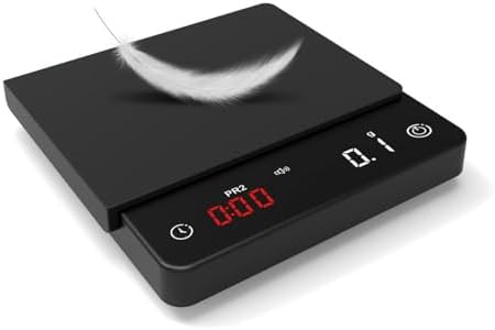 Kitchen Scale, Coffee Scale Mini Smart Timer Coffee Balance 2kg/0.1g g/oz/ml Digital Weight Kitchen Scale,for Home(Type A) - Image 4